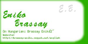 eniko brassay business card